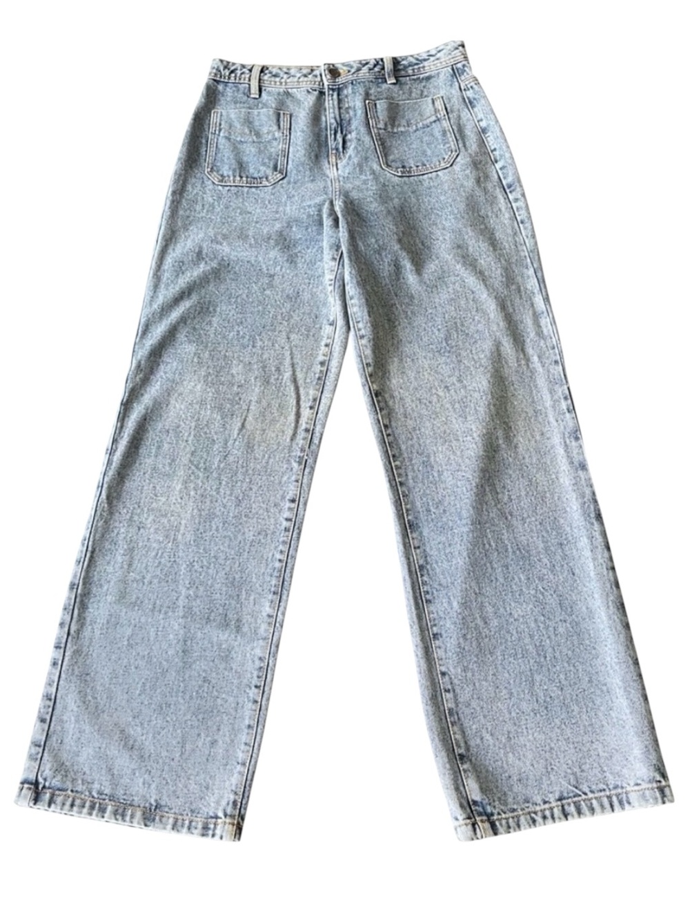 New Noisy May Drew High Waist Wide Leg Sailor Pocket Jeans (31x32)